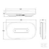 Kramp LA20160 Rechargeable LED Mini Light Bar with Remote Control - Amber