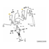SDF 0.013.0363.3 Injection tube (fuel injector feed tube) Deutz‑Fahr / SAME / Lamborghini