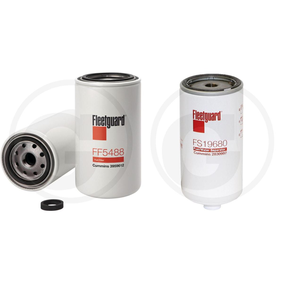 Fuel Filter Pair — Fleetguard FS19680 + FF5488