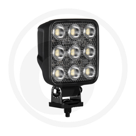 NIGHTSHIFT 54W square LED work light, rear view