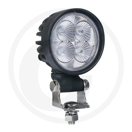 NIGHTSHIFT 18W round LED work light, rear view