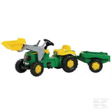 Rolly Toys John Deere rollyKid Pedal Tractor with Front Loader and Trailer