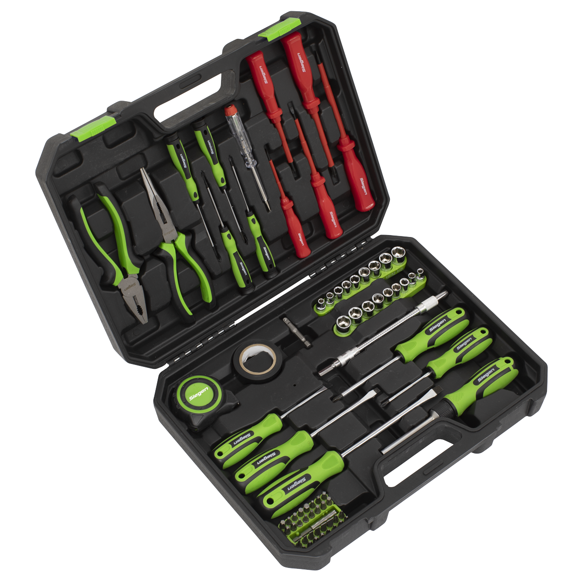 Siegen 73-piece screwdriver and bit tool kit