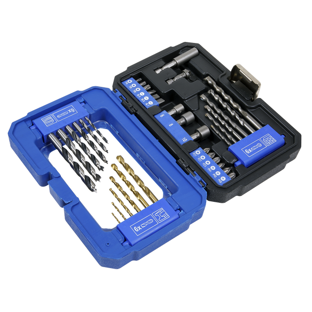Sealey AK3735 35-piece drill and bit accessory set