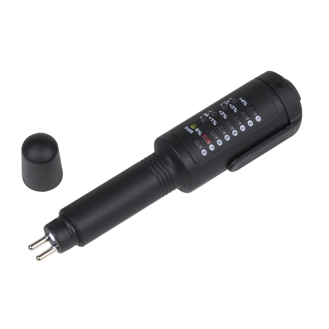Sealey VS0278 pocket brake-fluid tester with LED torch