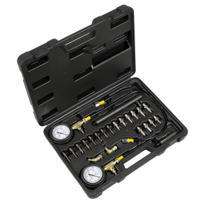 Sealey VS4514 24-piece ABS and brake pressure test kit in case