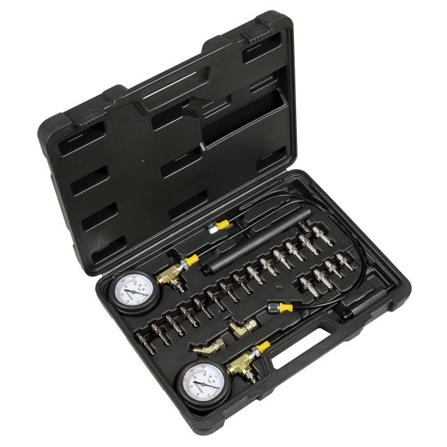 Sealey VS4514 24-piece ABS and brake pressure test kit in case