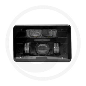 GRANIT LED main headlight, rectangular black, part 12264576