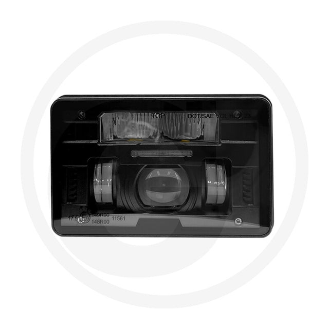 GRANIT LED main headlight, rectangular black, part 12264576