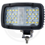 50W LED work light, rear view and connections