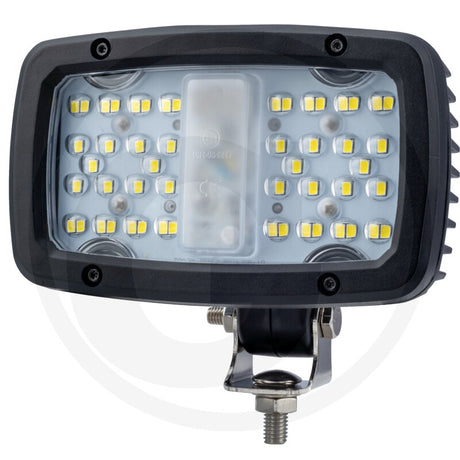 50W LED work light, rear view and connections