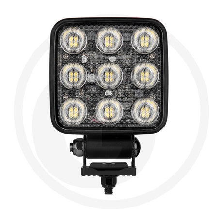 One 54W square LED work light included in the pack