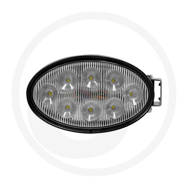 56W oval LED work light, rear view