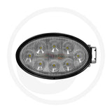 56W oval LED work light, rear view