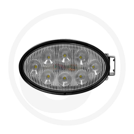 56W oval LED work light, rear view