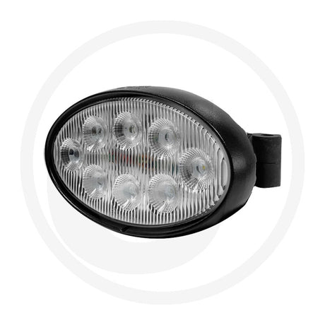 56W oval LED work light, side view