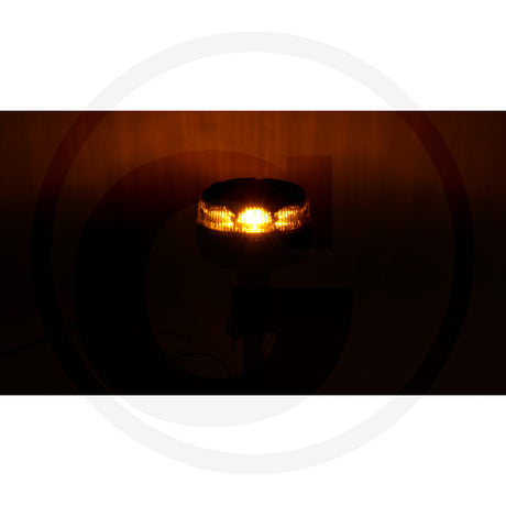 NIGHTSHIFT 10W grey LED beacon, illuminated