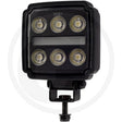 NIGHTSHIFT 40W LED work light with red/white position light, front view