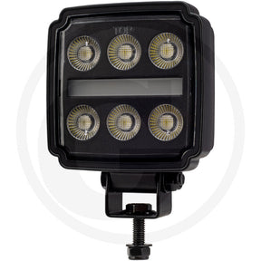 NIGHTSHIFT 40W LED work light with red/white position light, front view