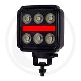 NIGHTSHIFT 40W LED work light with red/white position light, alternate view