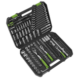 Siegen 219-piece socket set in storage case