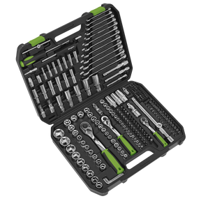 Siegen 219-piece socket set in storage case