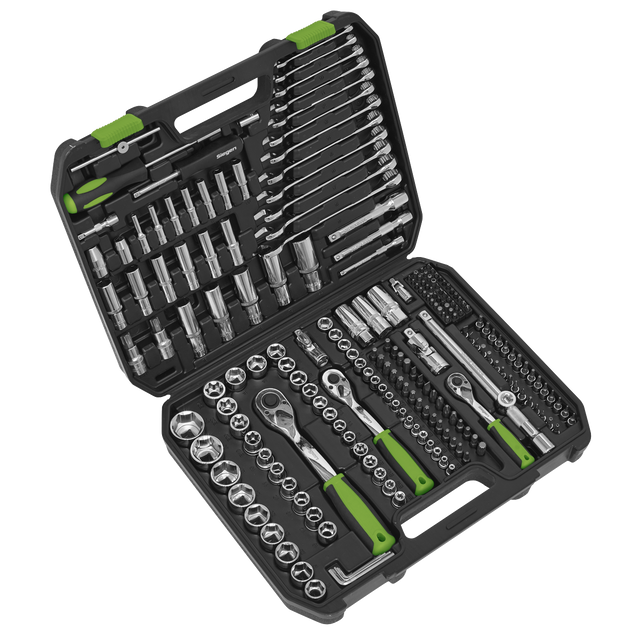 Siegen 219-piece socket set in storage case