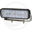 Slim 25.5W rectangular LED work light, front view